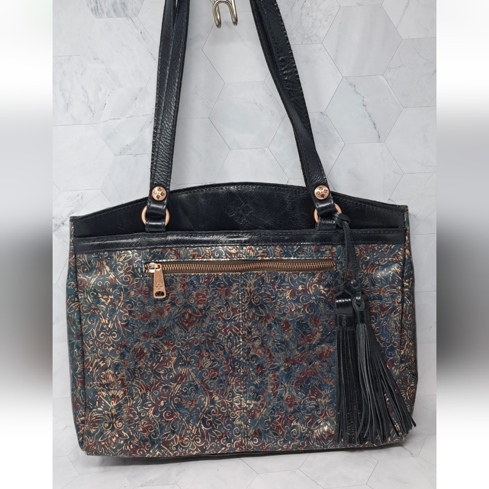 Vintage Patricia Nash Kimono Tapestry Metallic Poppy Tote